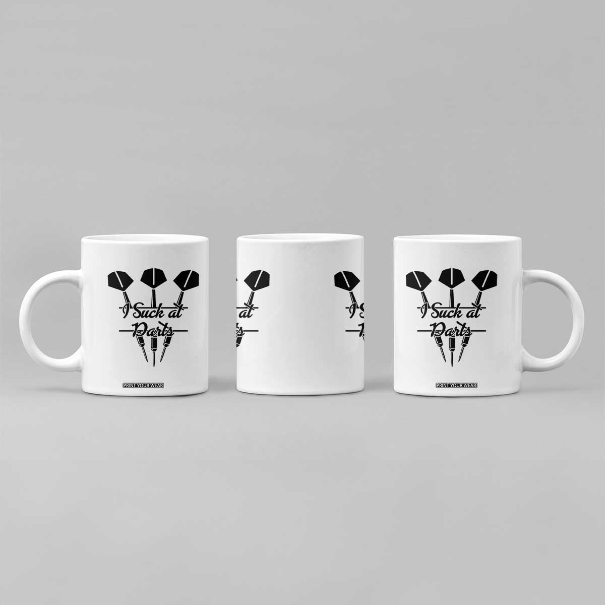 Funny I Suck At Darts Coffee Mug Bar Game Lover Dartist Gift TS12 Print Your Wear