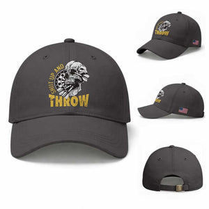 Funny Skeleton Darts Player Baseball Cap I Suck At Darts TS12 Baseball Cap Universal Fit Dark Gray Print Your Wear
