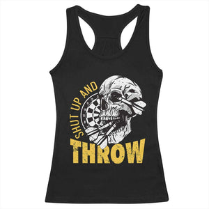 Funny Skeleton Darts Player Racerback Tank Top I Suck At Darts TS12 Black Print Your Wear