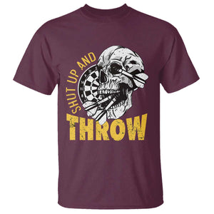 Funny Skeleton Darts Player T Shirt I Suck At Darts TS12 Maroon Print Your Wear