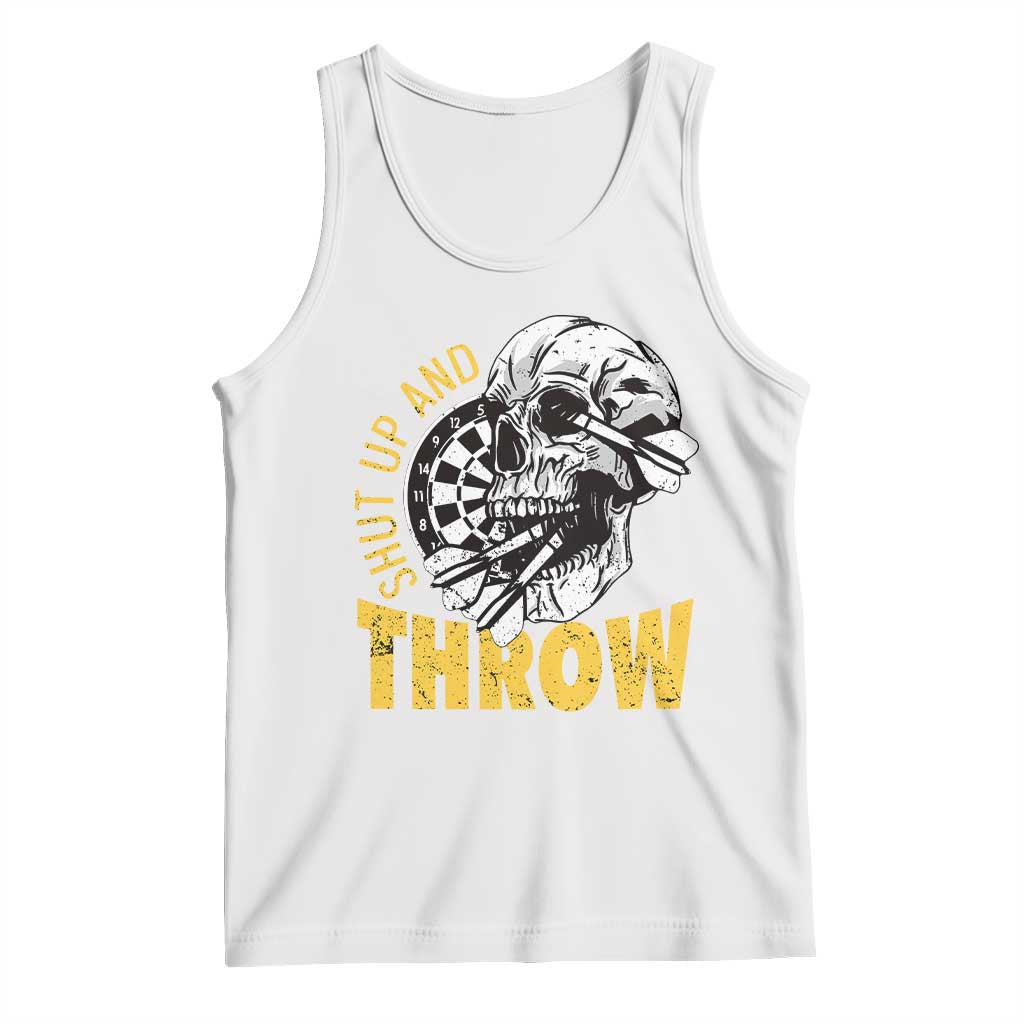 Funny Skeleton Darts Player Tank Top I Suck At Darts TS12 White Print Your Wear