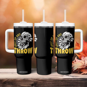 Funny Skeleton Darts Player Tumbler With Handle I Suck At Darts TS12 Print Your Wear