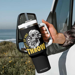 Funny Skeleton Darts Player Tumbler With Handle I Suck At Darts TS12 Print Your Wear