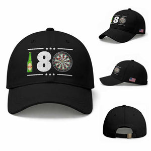 Darts Master 180 And Beer Baseball Cap Funny Bullseye Shooter Gift TS12 Baseball Cap Universal Fit Black Print Your Wear