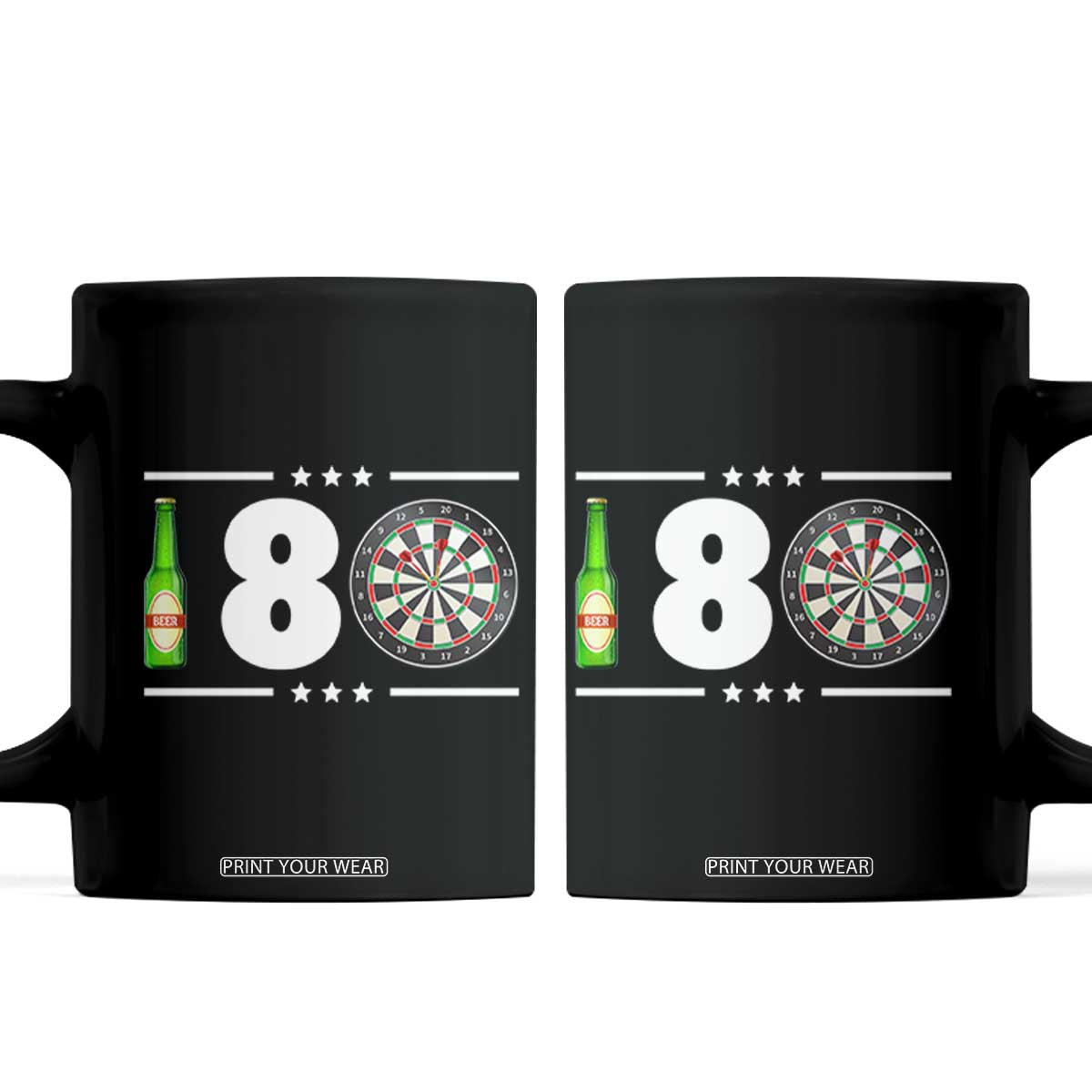 Darts Master 180 And Beer Coffee Mug Funny Bullseye Shooter Gift TS12 Black Print Your Wear