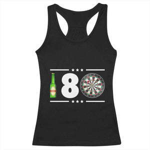 Darts Master 180 And Beer Racerback Tank Top Funny Bullseye Shooter Gift TS12 Black Print Your Wear