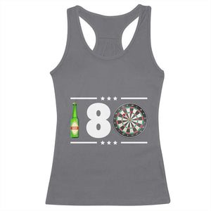 Darts Master 180 And Beer Racerback Tank Top Funny Bullseye Shooter Gift TS12 Charcoal Print Your Wear