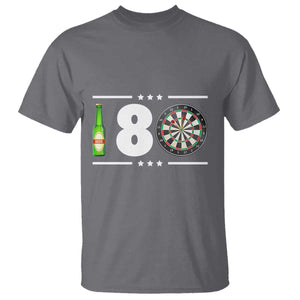 Darts Master 180 And Beer T Shirt Funny Bullseye Shooter Gift TS12 Charcoal Print Your Wear