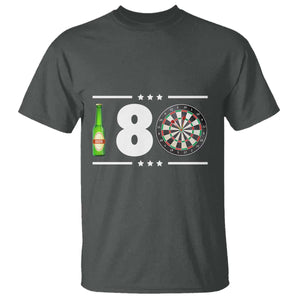 Darts Master 180 And Beer T Shirt Funny Bullseye Shooter Gift TS12 Dark Heather Print Your Wear