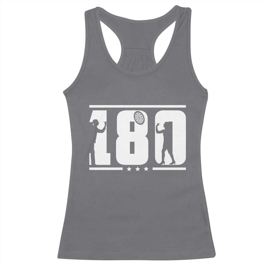 Darts 180 Max Score Player Racerback Tank Top Darts Fan Gift TS12 Charcoal Print Your Wear