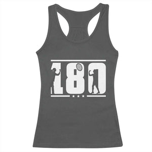 Darts 180 Max Score Player Racerback Tank Top Darts Fan Gift TS12 Dark Heather Print Your Wear