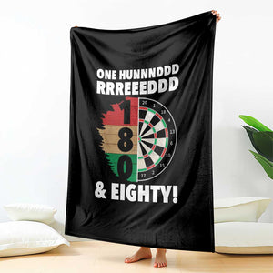 One Hundred And Eighty Throw Blanket Funny Darts Player Gift TS12 Print Your Wear