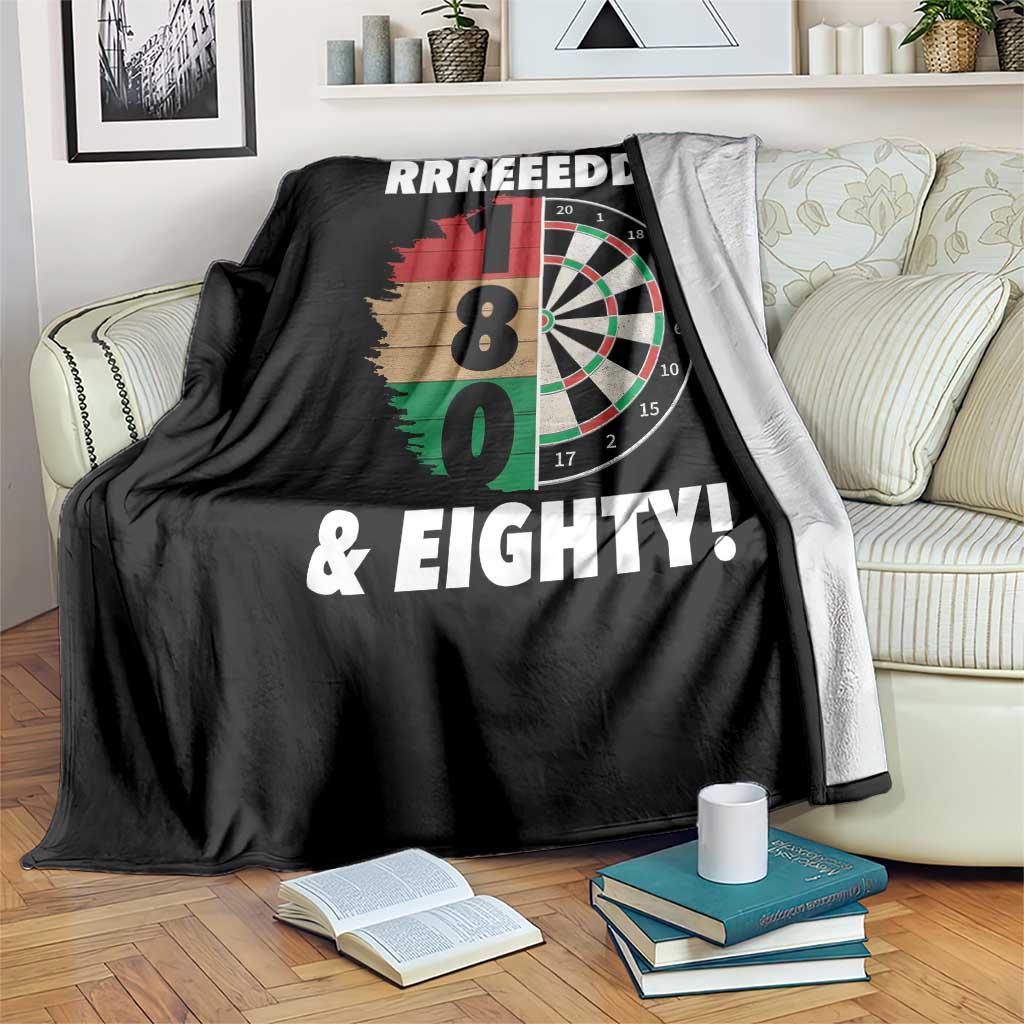 One Hundred And Eighty Throw Blanket Funny Darts Player Gift TS12 Print Your Wear
