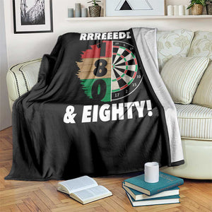 One Hundred And Eighty Throw Blanket Funny Darts Player Gift TS12 Print Your Wear