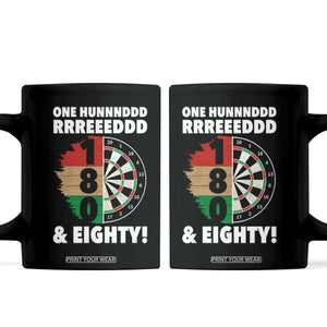 One Hundred And Eighty Coffee Mug Funny Darts Player Gift TS12 Black Print Your Wear