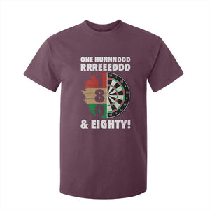 One Hundred And Eighty T Shirt For Kid Funny Darts Player Gift TS12 Maroon Print Your Wear