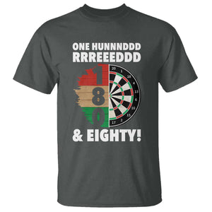 One Hundred And Eighty T Shirt Funny Darts Player Gift TS12 Dark Heather Print Your Wear