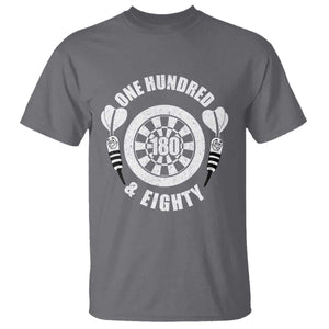 Triple 20 Master Dartist Gift T Shirt One Hundred And Eighty TS12 Charcoal Print Your Wear