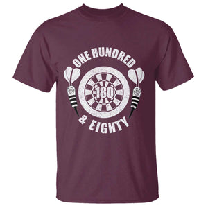 Triple 20 Master Dartist Gift T Shirt One Hundred And Eighty TS12 Maroon Print Your Wear
