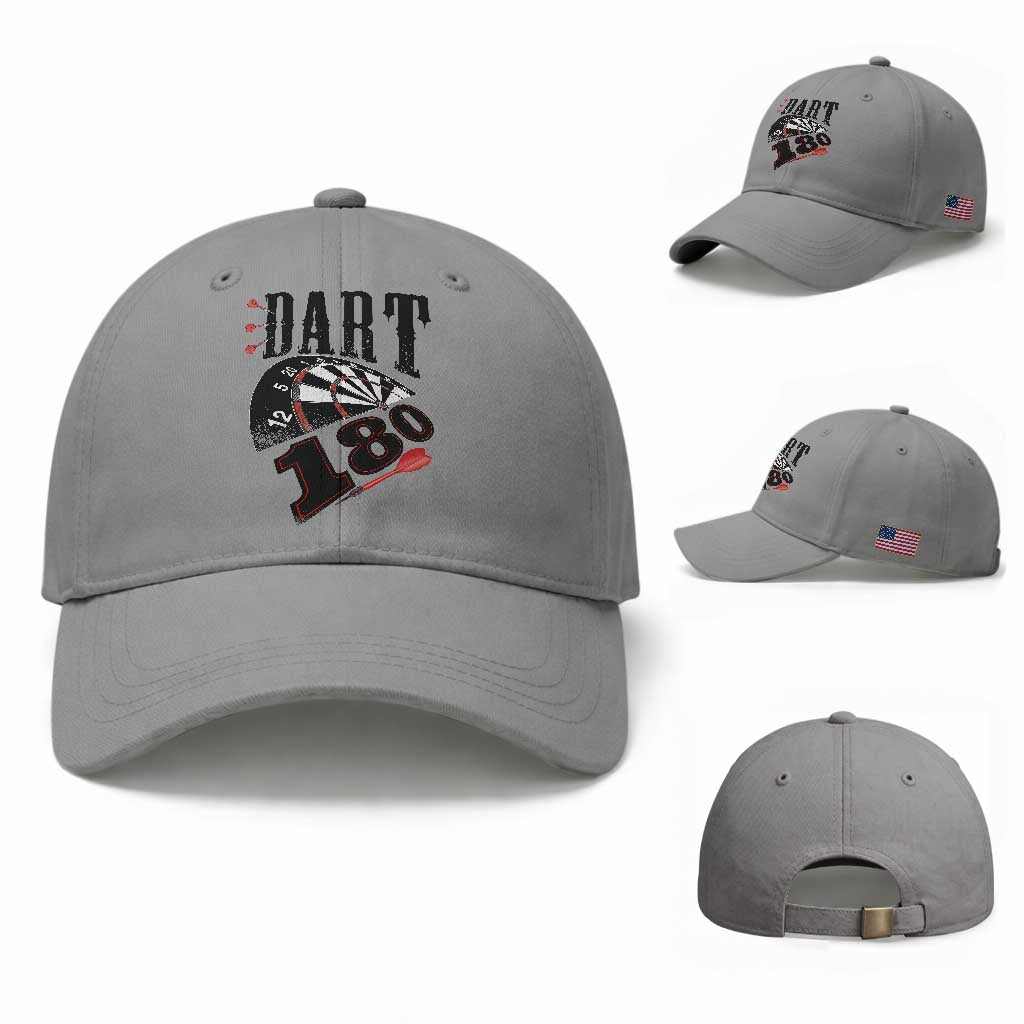Max Score 180 Darts Lover Baseball Cap Darts Team Party Gift TS12 Baseball Cap Universal Fit Sport Gray Print Your Wear