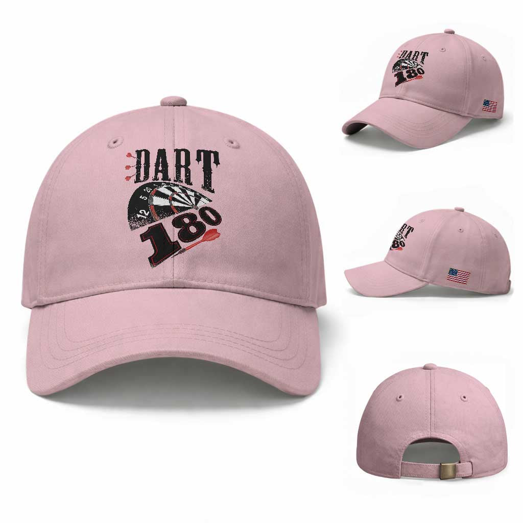 Max Score 180 Darts Lover Baseball Cap Darts Team Party Gift TS12 Baseball Cap Universal Fit Light Pink Print Your Wear