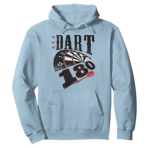 Max Score 180 Darts Lover Hoodie Darts Team Party Gift TS12 Light Blue Print Your Wear