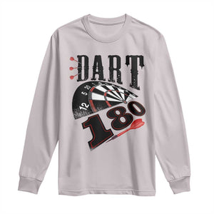 Max Score 180 Darts Lover Long Sleeve Shirt Darts Team Party Gift TS12 Ice Gray Print Your Wear