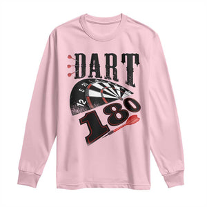 Max Score 180 Darts Lover Long Sleeve Shirt Darts Team Party Gift TS12 Light Pink Print Your Wear