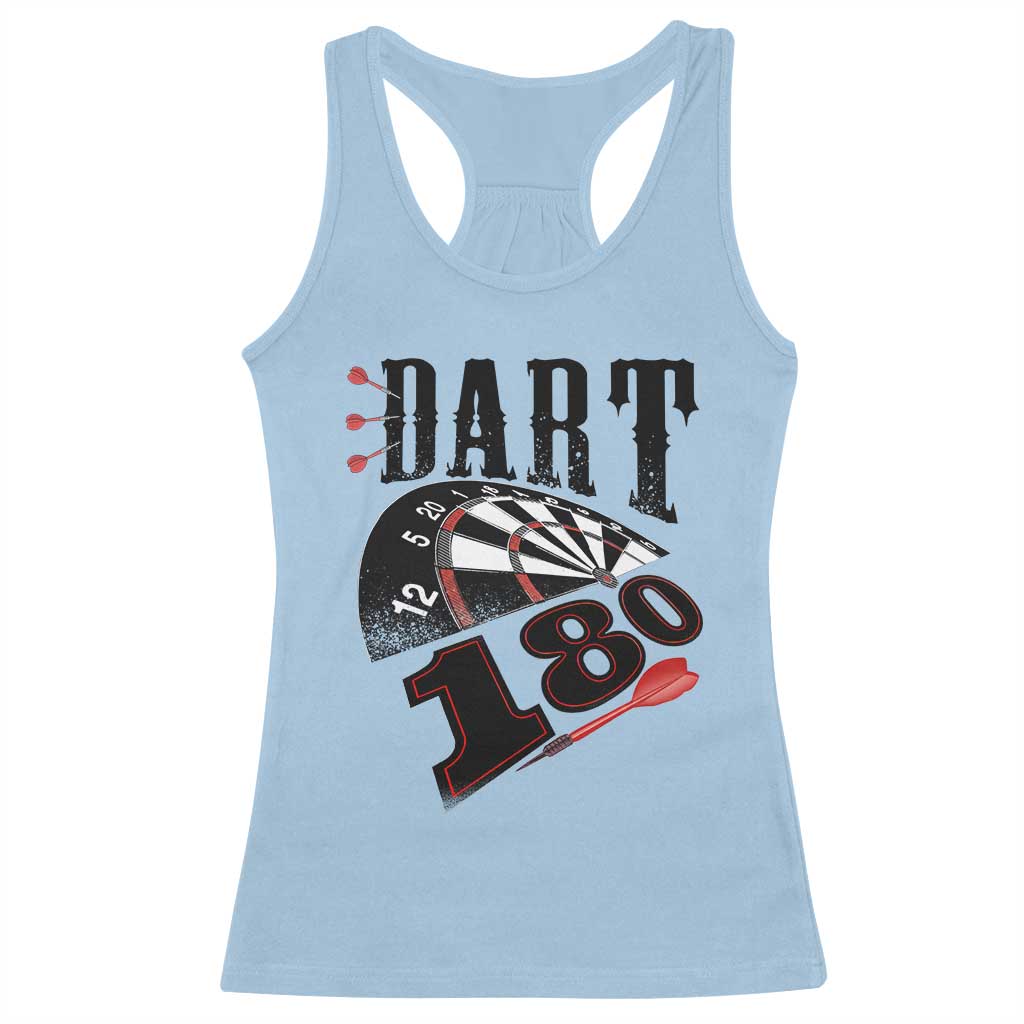 Max Score 180 Darts Lover Racerback Tank Top Darts Team Party Gift TS12 Light Blue Print Your Wear