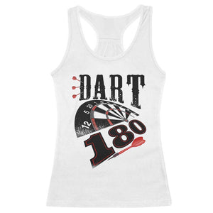 Max Score 180 Darts Lover Racerback Tank Top Darts Team Party Gift TS12 White Print Your Wear