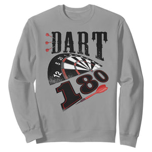 Max Score 180 Darts Lover Sweatshirt Darts Team Party Gift TS12 Sport Gray Print Your Wear