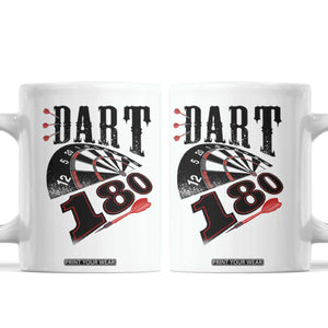 Max Score 180 Darts Lover Coffee Mug Darts Team Party Gift TS12 White Print Your Wear