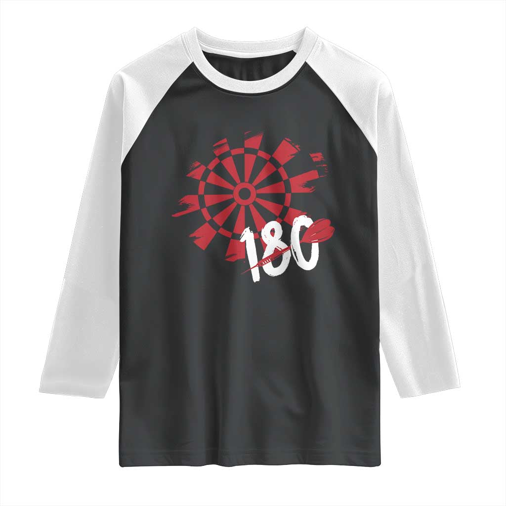 Triple 20 Master Dartist Raglan Shirt Funny Pub Games Drinking Gift TS12 Black White Print Your Wear