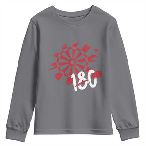 Triple 20 Master Dartist Youth Sweatshirt Funny Pub Games Drinking Gift TS12 Charcoal Print Your Wear