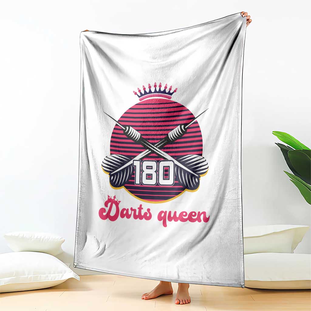 Darts Queen 180 Max Score Throw Blanket Funny Bullseye Shooter Gift TS12 Print Your Wear