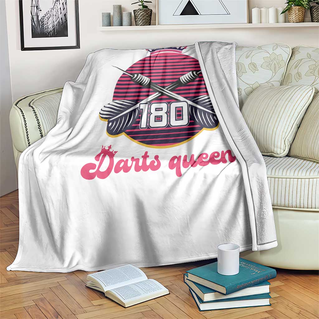Darts Queen 180 Max Score Throw Blanket Funny Bullseye Shooter Gift TS12 Print Your Wear