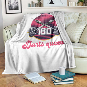 Darts Queen 180 Max Score Throw Blanket Funny Bullseye Shooter Gift TS12 Print Your Wear