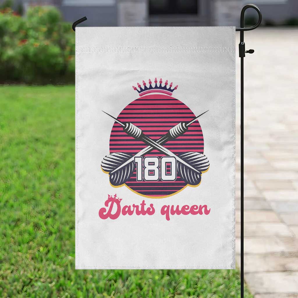 Darts Queen 180 Max Score Garden Flag Funny Bullseye Shooter Gift TS12 Print Your Wear