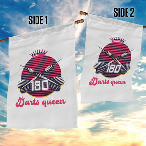 Darts Queen 180 Max Score Garden Flag Funny Bullseye Shooter Gift TS12 Print Your Wear