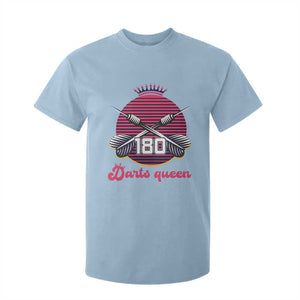 Darts Queen 180 Max Score T Shirt For Kid Funny Bullseye Shooter Gift TS12 Light Blue Print Your Wear