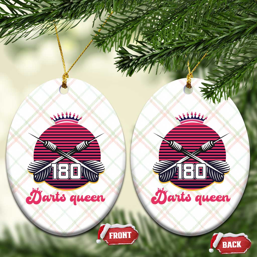 Darts Queen 180 Max Score Ceramic Ornament Funny Bullseye Shooter Gift TS12 Print Your Wear