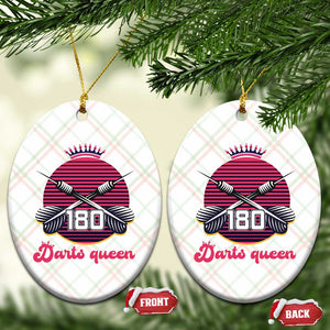 Darts Queen 180 Max Score Ceramic Ornament Funny Bullseye Shooter Gift TS12 Print Your Wear