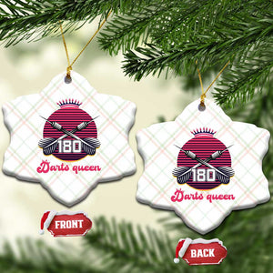 Darts Queen 180 Max Score Ceramic Ornament Funny Bullseye Shooter Gift TS12 Print Your Wear