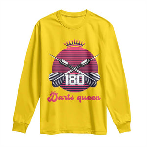 Darts Queen 180 Max Score Long Sleeve Shirt Funny Bullseye Shooter Gift TS12 Daisy Print Your Wear