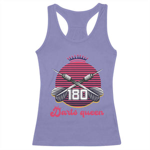 Darts Queen 180 Max Score Racerback Tank Top Funny Bullseye Shooter Gift TS12 Violet Print Your Wear