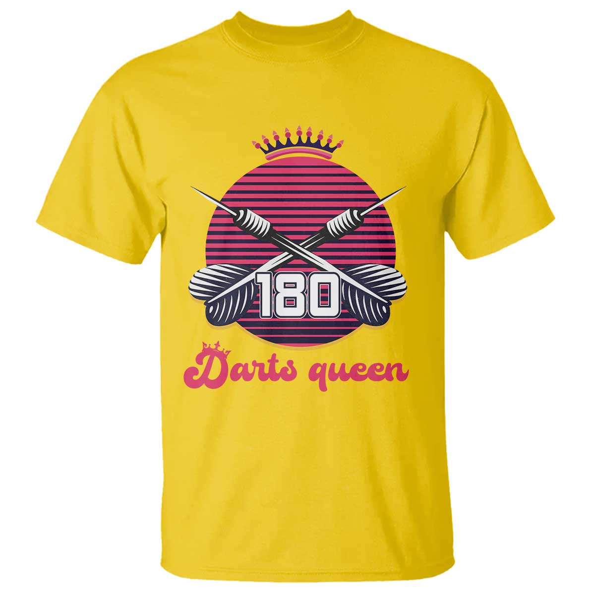 Darts Queen 180 Max Score T Shirt Funny Bullseye Shooter Gift TS12 Daisy Print Your Wear