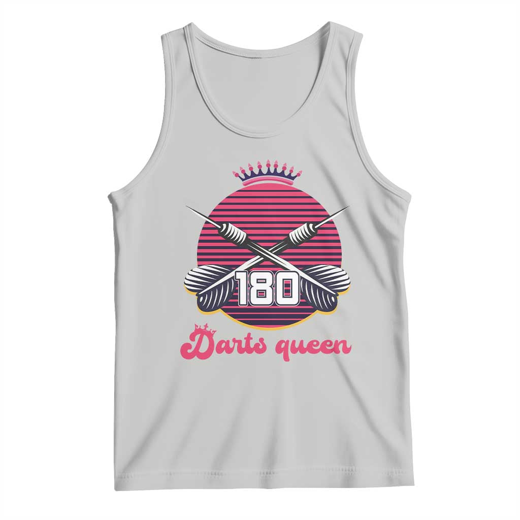 Darts Queen 180 Max Score Tank Top Funny Bullseye Shooter Gift TS12 Ash Print Your Wear