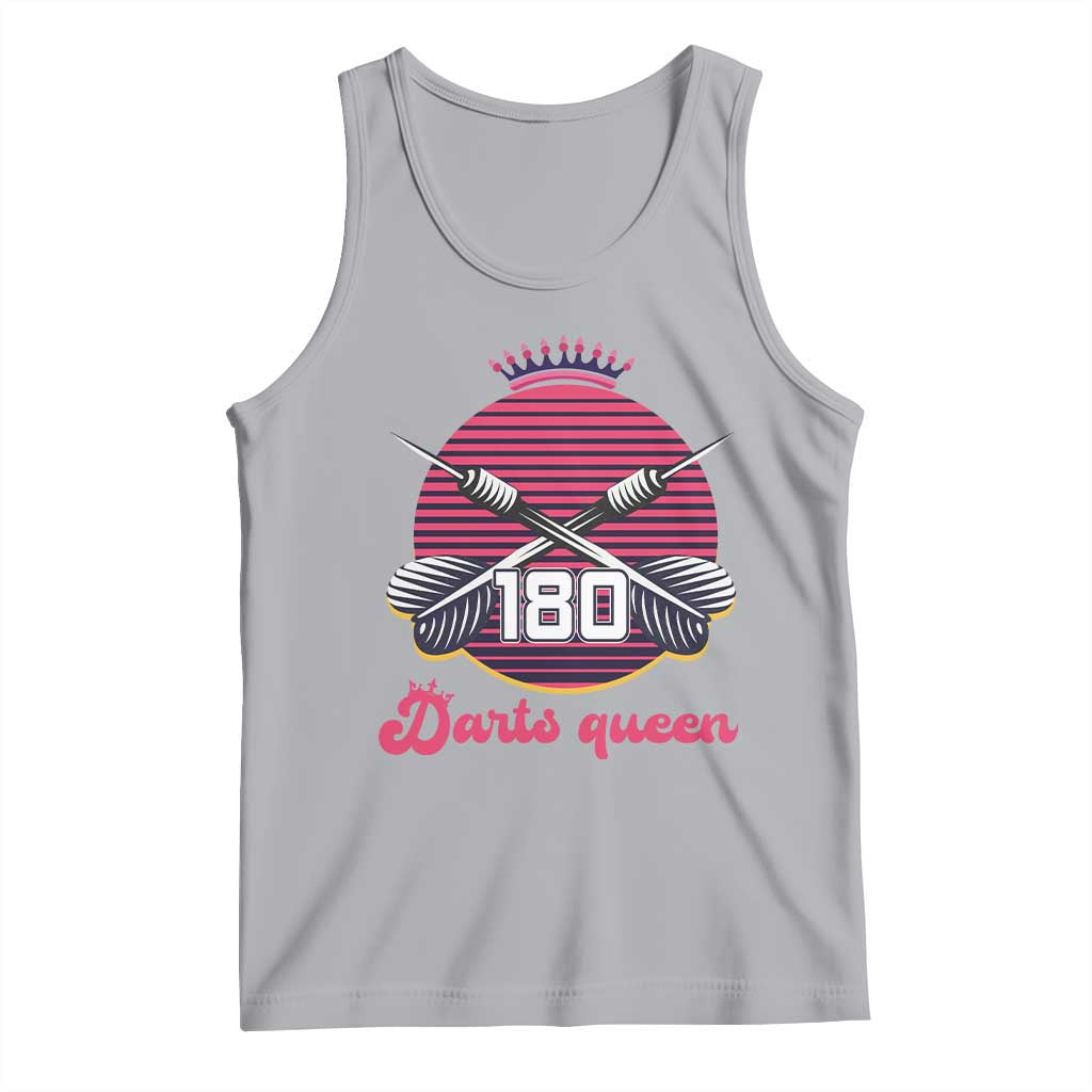 Darts Queen 180 Max Score Tank Top Funny Bullseye Shooter Gift TS12 Athletic Heather Print Your Wear