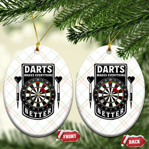 Darts Makes Everything Better Ceramic Ornament Darts Lover Gift TS12 Print Your Wear