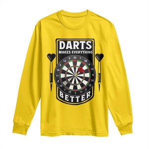 Darts Makes Everything Better Long Sleeve Shirt Darts Lover Gift TS12 Daisy Print Your Wear